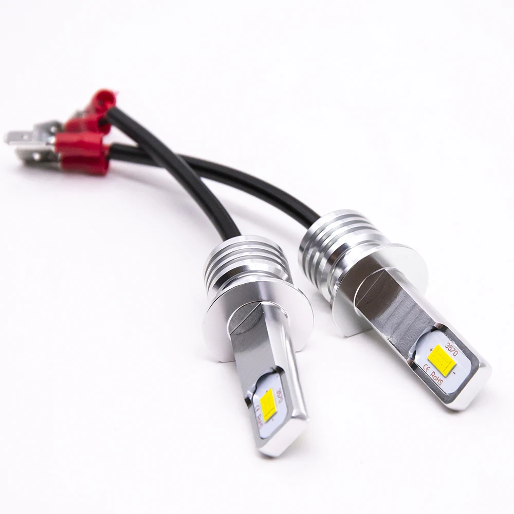 2PCS Quality H11 H8 100W LED 4300K Yellow Fog Light DRL Bulbs DC12-24V 1900LM