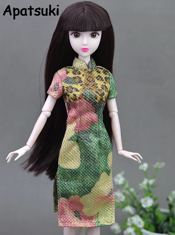 High Quality Handmade Dress Clothes For Barbie Doll Accessories Chinese Traditional Dress Cheongsam Qipao Evening Dresses
High Quality Handmade Dress Clothes For Barbie Doll Accessories Chinese Traditional Dress Cheongsam Qipao Evening Dresses