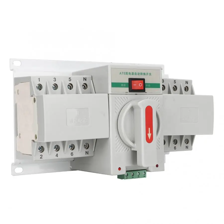 MINI Dual Power Automatic Transfer Switch 4P/63A Dual Power ATS CB level Plastic Shell New
MINI Dual Power Automatic Transfer Switch 4P/63A Dual Power ATS CB level Plastic Shell New