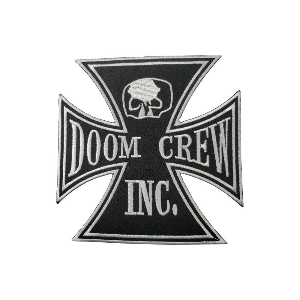 Прикольные военные байкерские накладки Doom Crew наклейки на мотоциклетную одежду MC