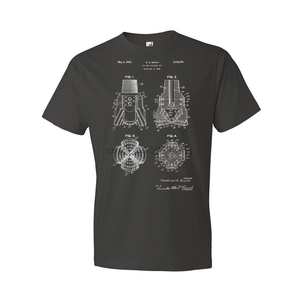 Oil Well Drill Bit Shirt Oil Well T-shirt Drilling Rock Bit Mining Roughneck
