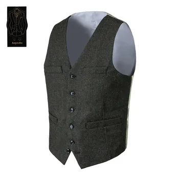 New elegant men's vest men's wool blend comfortable vest men's business formal suit vest support custom
New elegant men's vest men's wool blend comfortable vest men's business formal suit vest support custom