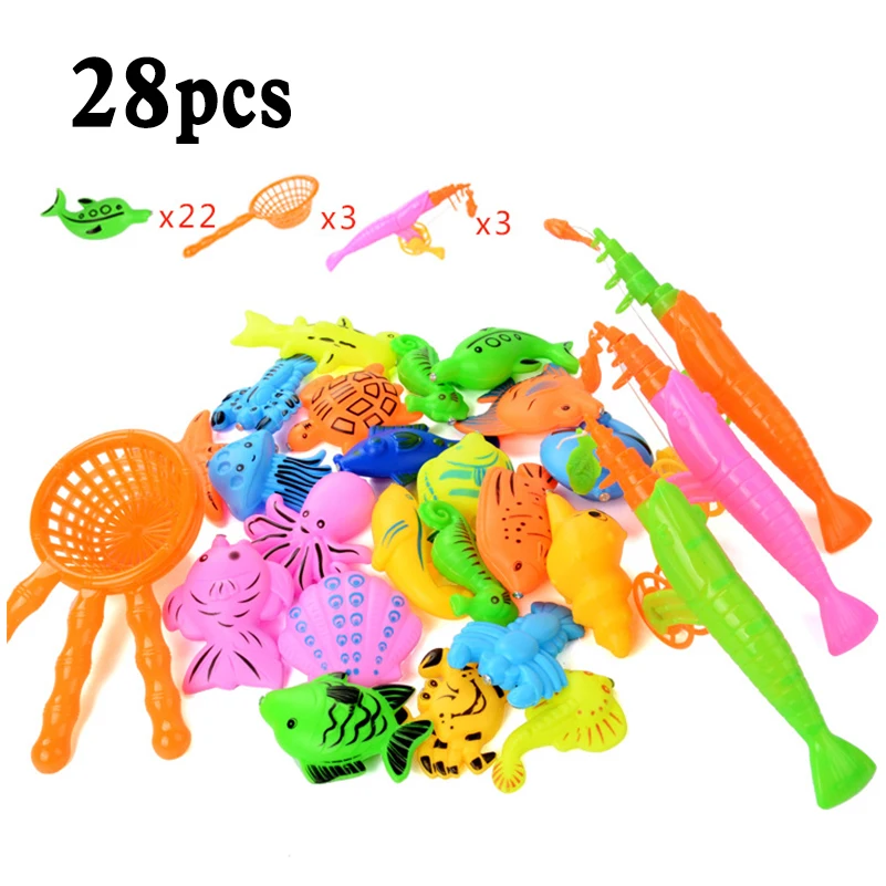 12/20/28pcs Per Set Magnetic Fishing Game Fish Toy Kids Educational Fishing Rod Bath Toy Magnet Fish Toys for Children Gifts
12/20/28pcs Per Set Magnetic Fishing Game Fish Toy Kids Educational Fishing Rod Bath Toy Magnet Fish Toys for Children Gifts