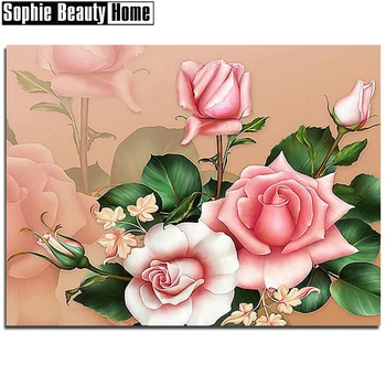 5D DIY Diamond Painting Flower Pink Roses Full Drill Mosaic Rhinestone Cross Stitch Kits Handmade Embroider Crafts 060806
5D DIY Diamond Painting Flower Pink Roses Full Drill Mosaic Rhinestone Cross Stitch Kits Handmade Embroider Crafts 060806