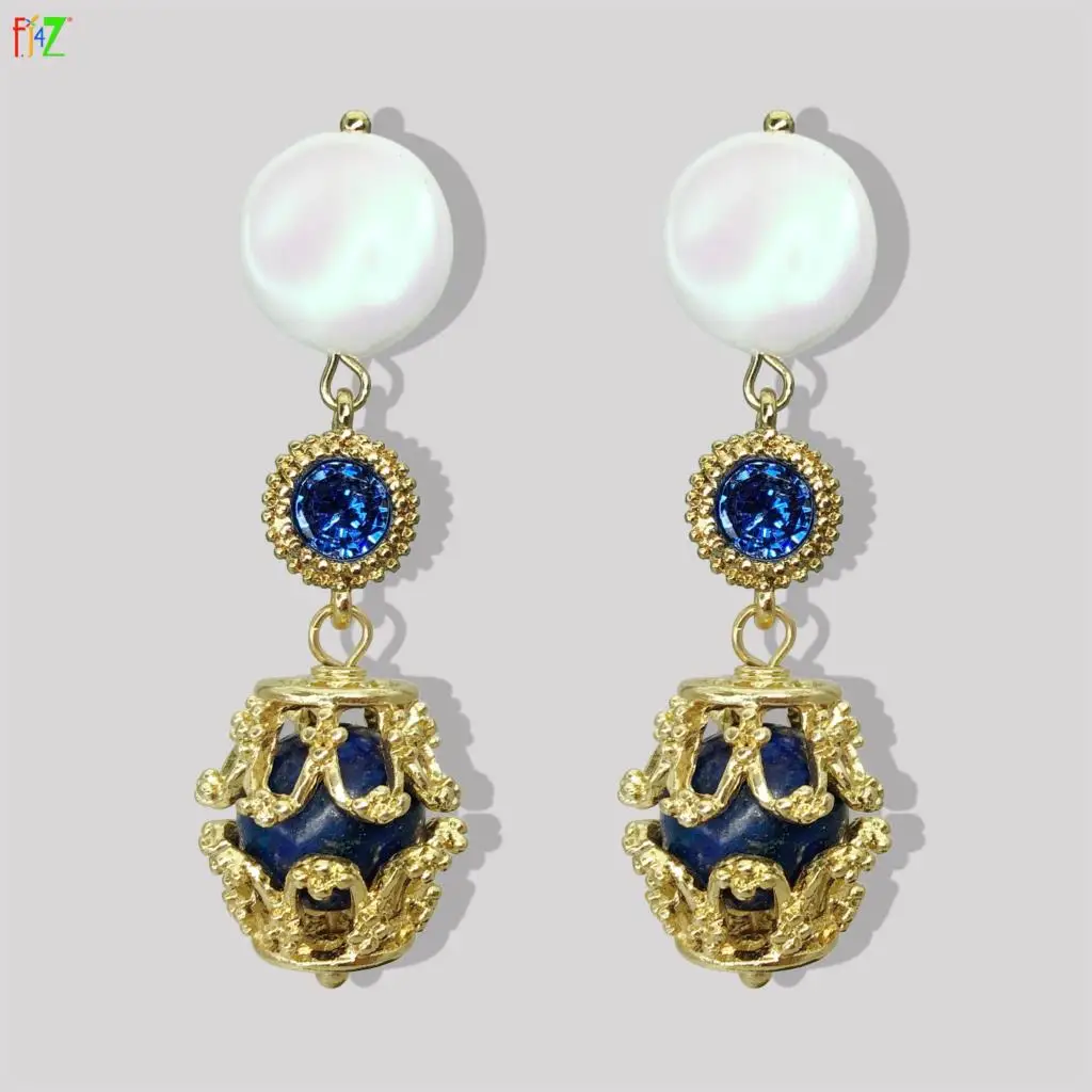 F.J4Z Vintage Royal Styled Earrings for Women Designer Irregular Simulated Pearl Earrings Baroque Nature Stone Cocktail Earrings
F.J4Z Vintage Royal Styled Earrings for Women Designer Irregular Simulated Pearl Earrings Baroque Nature Stone Cocktail Earrings