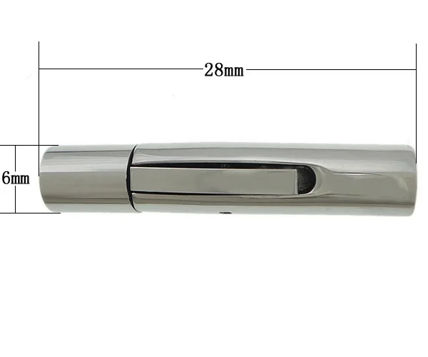 Stainless Steel Bayonet Clasp jewelry 304 Stainless Steel, Tube, oril color, 28x6x6mm, Hole:Approx 4mm, 50PCs/Lot, Sold By Lot
Stainless Steel Bayonet Clasp jewelry 304 Stainless Steel, Tube, oril color, 28x6x6mm, Hole:Approx 4mm, 50PCs/Lot, Sold By Lot