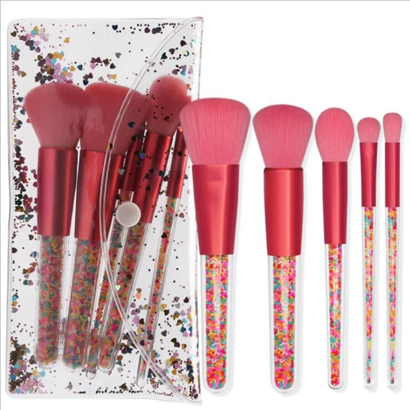 5pcs Handle Candy Makeup Brushes Set Large Powder Round Buffer Blending Eyeshadow Brush Cosmetic Make Up Tool Kit
5pcs Handle Candy Makeup Brushes Set Large Powder Round Buffer Blending Eyeshadow Brush Cosmetic Make Up Tool Kit