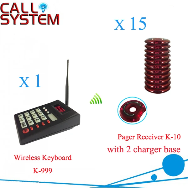 Restaurant Pager System 2 colors coaster to choose, 1 transmitter + 15 pagers for one set
Restaurant Pager System 2 colors coaster to choose, 1 transmitter + 15 pagers for one set