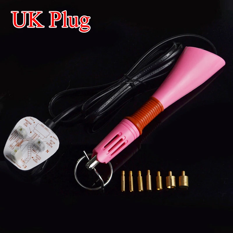 UK Plug 7 Tips 5 Seconds Rapid Heating Up Pink Hot Fix Wand Gun DIY Heat Fix Tools Hotfix Rhinestone Applicator
UK Plug 7 Tips 5 Seconds Rapid Heating Up Pink Hot Fix Wand Gun DIY Heat Fix Tools Hotfix Rhinestone Applicator