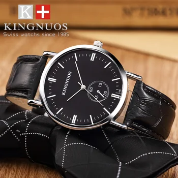 Genuine KINGNUOS Brand Fashion Casual Mens Wristwatch Simple Business Watch Leather Strap Quartz Male Luxuly Watches Relogio New
Genuine KINGNUOS Brand Fashion Casual Mens Wristwatch Simple Business Watch Leather Strap Quartz Male Luxuly Watches Relogio New