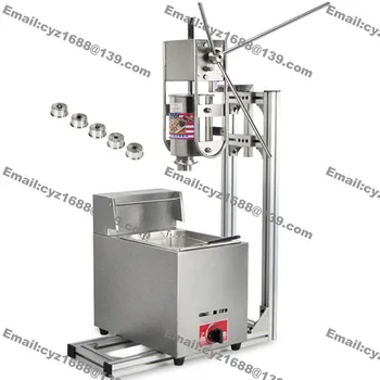 Free Shipping Commercial Stainless Steel 3L Vertical Manual Churrera Churros Machine Maker w/ 6L Gas Fryer + 700ml Filler
Free Shipping Commercial Stainless Steel 3L Vertical Manual Churrera Churros Machine Maker w/ 6L Gas Fryer + 700ml Filler