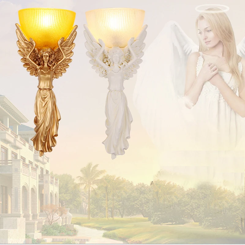 Modern Brief Wall Lamp Fashion European Style Wall Light Angel Girl with wings Lamp shade Sconce For Bedroom Novelty Fixture
Modern Brief Wall Lamp Fashion European Style Wall Light Angel Girl with wings Lamp shade Sconce For Bedroom Novelty Fixture