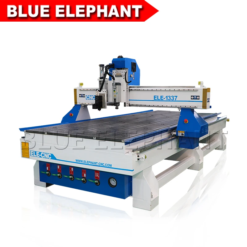 Blue Elephant 1337 Wood Cutting Machine High speed larger advertising cnc router machine made in China
Blue Elephant 1337 Wood Cutting Machine High speed larger advertising cnc router machine made in China