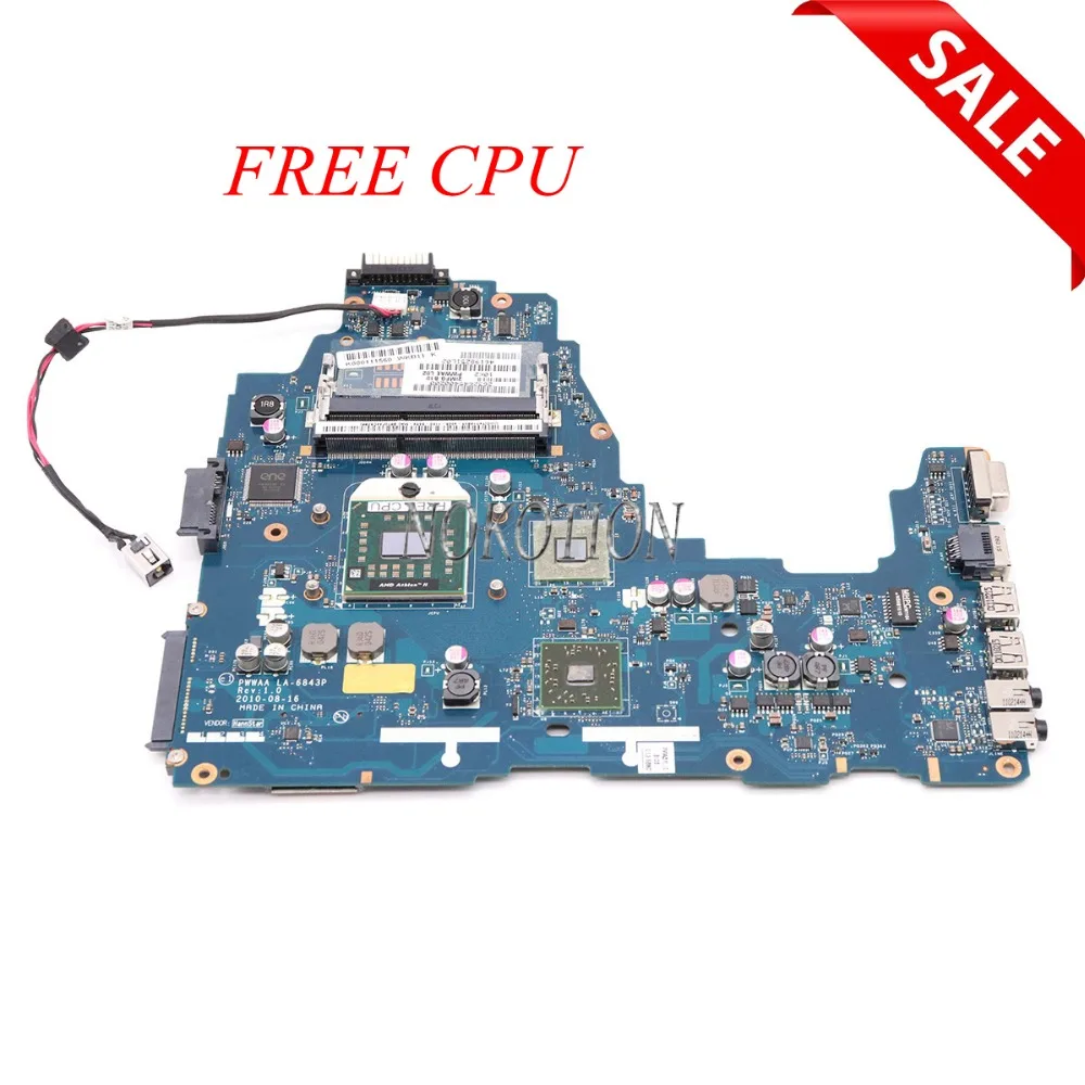 NOKOTION K000111560 PWWAA LA-6843P laptop motherboard for Toshiba C660 C660D Main board FREE CPU
NOKOTION K000111560 PWWAA LA-6843P laptop motherboard for Toshiba C660 C660D Main board FREE CPU