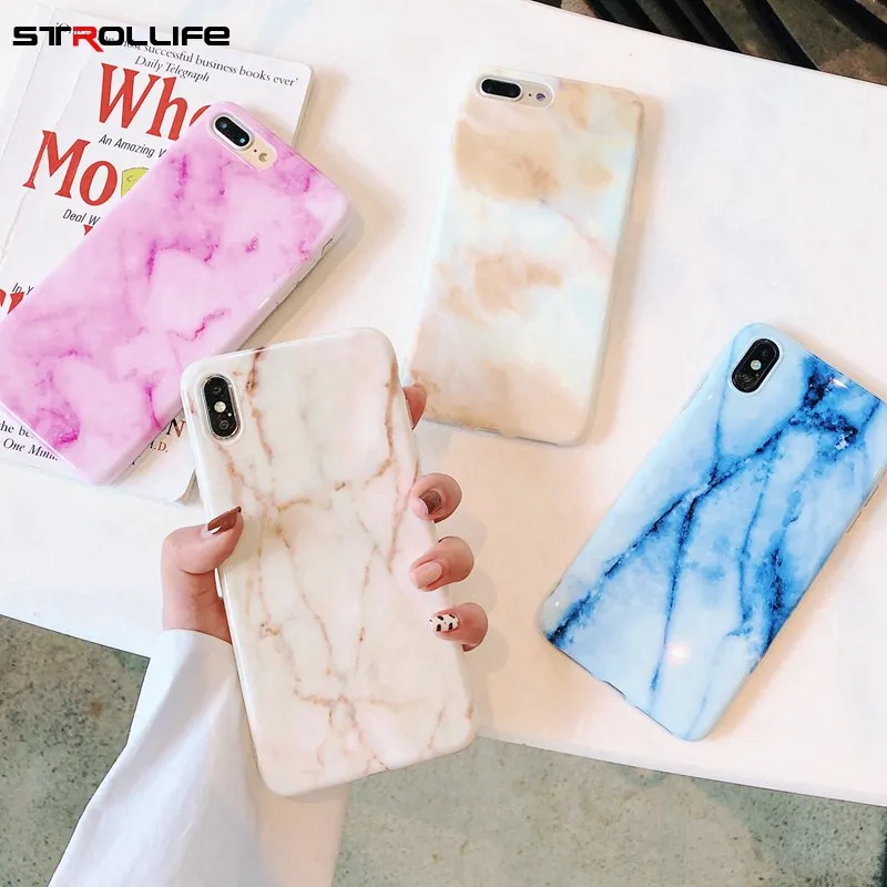 STROLLIFE Simple Marble Phone Cases for iPhone X XS Max XR Artistic Texture Cover for IPhone 8 6s 7 Plus Soft Shell Candy Color
STROLLIFE Simple Marble Phone Cases for iPhone X XS Max XR Artistic Texture Cover for IPhone 8 6s 7 Plus Soft Shell Candy Color