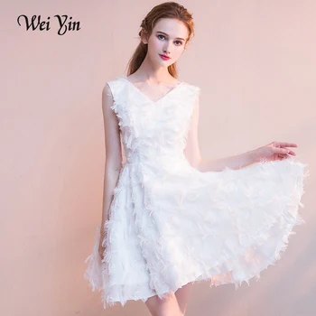 WEIYIN Fashion White Short Prom Dresses A line V Neck Zipper Back Little Party Dress Mini Dress Short Party Gown Graduation
WEIYIN Fashion White Short Prom Dresses A line V Neck Zipper Back Little Party Dress Mini Dress Short Party Gown Graduation