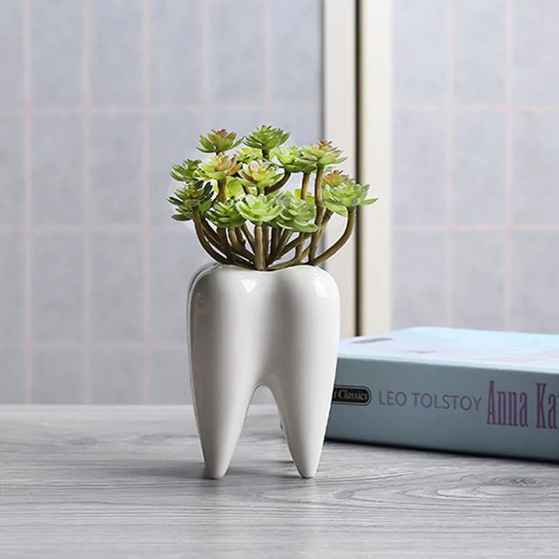 Creative White Tooth Plant Pot Flowerpot Flower Pot Succulent Plants Pot Ceramic Crafts Desktop Ornaments Home Decor
Creative White Tooth Plant Pot Flowerpot Flower Pot Succulent Plants Pot Ceramic Crafts Desktop Ornaments Home Decor