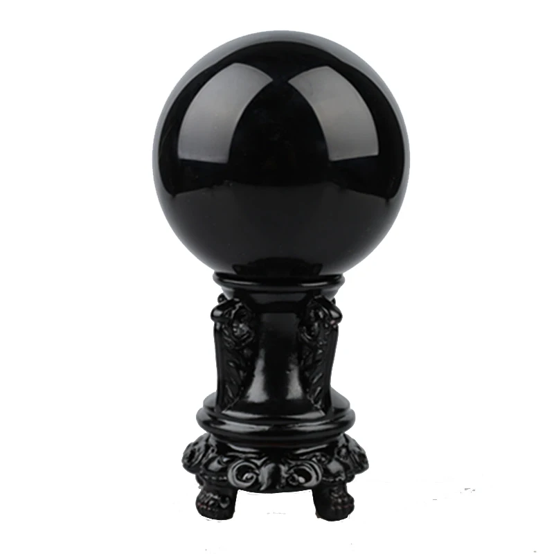 A Natural obsidian stone crystal ball home decoration ball diviner circular crystals wedding photography accessories
A Natural obsidian stone crystal ball home decoration ball diviner circular crystals wedding photography accessories