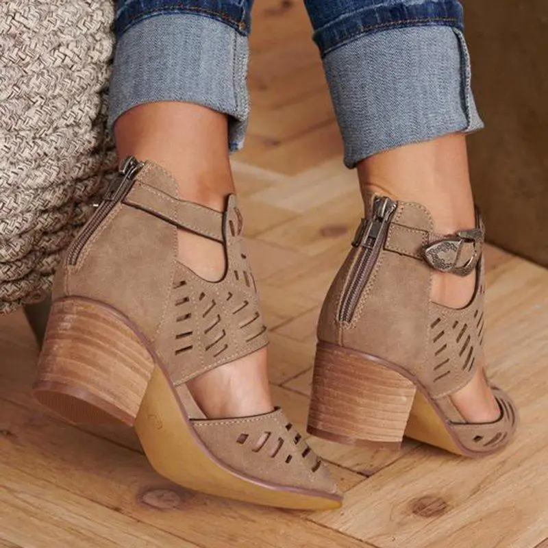 Puimentia 2019 Women Fashion Vintage Hollow Out Peep Toe Square Heel Wedges Sandals High Heels Shoes zapatos mujer Women Sandals
Puimentia 2019 Women Fashion Vintage Hollow Out Peep Toe Square Heel Wedges Sandals High Heels Shoes zapatos mujer Women Sandals
