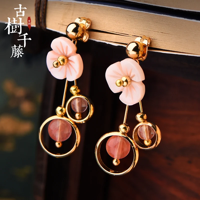 Vintage earrings with Pink Crystal Earrings for Women Cute Charms Hanging Earrings Ethnic fashion jewelry 2019 New Arrival
Vintage earrings with Pink Crystal Earrings for Women Cute Charms Hanging Earrings Ethnic fashion jewelry 2019 New Arrival