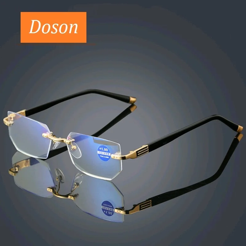 Rimless Diamond Cutting Reading Glasses Men Women Anti Blue Rays Clear Lens Presbyopic Glasses Male Metal Eyewear Oculos De Sol 
Rimless Diamond Cutting Reading Glasses Men Women Anti Blue Rays Clear Lens Presbyopic Glasses Male Metal Eyewear Oculos De Sol
