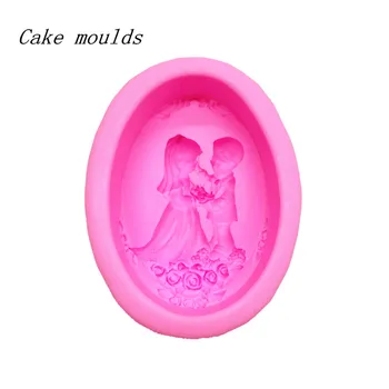 Silicone soap mold RS023 Bridegroom bride wedding shape Fondant cake mold baking ware Decoration tools
Silicone soap mold RS023 Bridegroom bride wedding shape Fondant cake mold baking ware Decoration tools