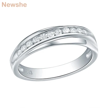 Newshe 925 Sterling Silver Simple Wedding Ring Engagement Band Round Cut AAA CZ Stunning Jewelry Finger Ring For Women QR104773
Newshe 925 Sterling Silver Simple Wedding Ring Engagement Band Round Cut AAA CZ Stunning Jewelry Finger Ring For Women QR104773