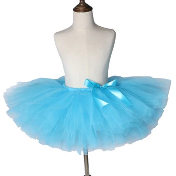 

Turquoise Blue Girls Tutu Skirt Children Kids Fluffy Pettiskirt Birthday Party Baby Tutu Ballet Dance Tulle Girls Skirts 0-14Y