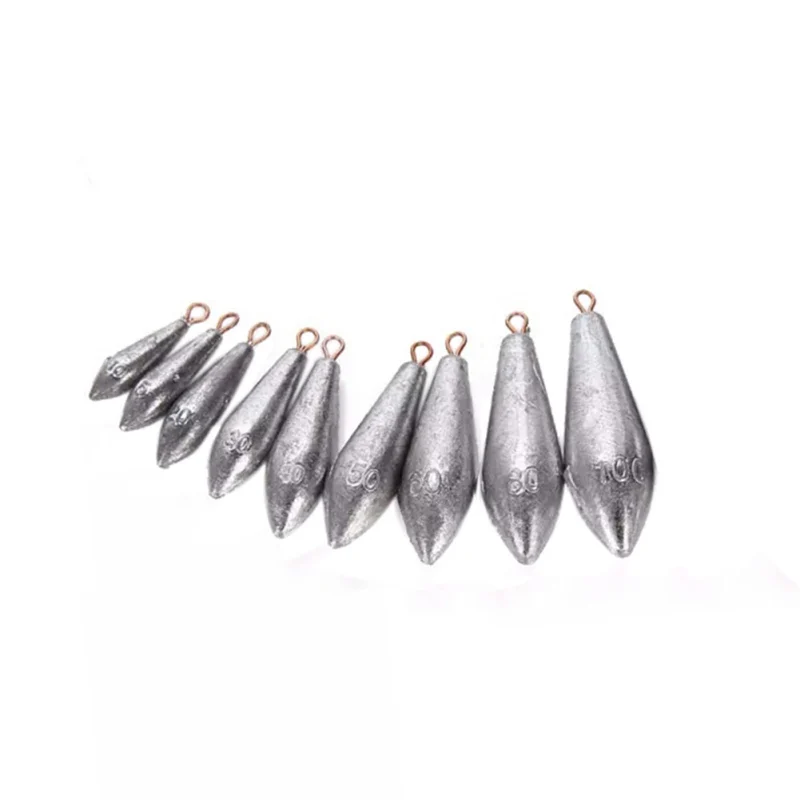 5PCS/Lot Weight Size 10g/15g/20g/30g/40g/50g/60g/80g/100g water droplets lead weights fishing lead sinkers fishing accessories 
5PCS/Lot Weight Size 10g/15g/20g/30g/40g/50g/60g/80g/100g water droplets lead weights fishing lead sinkers fishing accessories