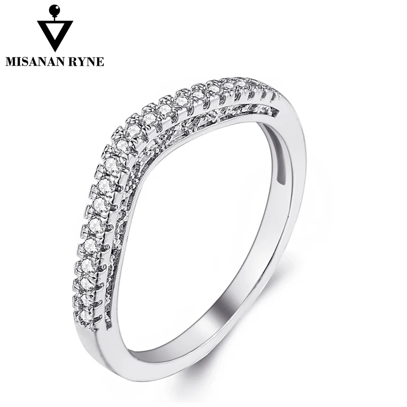 MISANANRYNE Fashion Wedding rings Silver Color Crystal V Font Luxury Finger Rings for Women Promise Rings Jewelry
MISANANRYNE Fashion Wedding rings Silver Color Crystal V Font Luxury Finger Rings for Women Promise Rings Jewelry