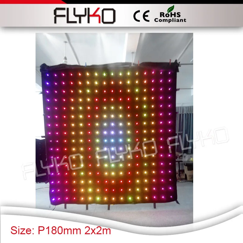 hot-selling P180mm best price led lights backdrop 2m by 2m video curtain display cloth
hot-selling P180mm best price led lights backdrop 2m by 2m video curtain display cloth