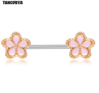 TIANCIFBYJS 316L Stainless Steel Flower Nipple Barbell Helix Piercing Sexy Bar Rings Body Jewelry Pircing Jewellery Women Gift
TIANCIFBYJS 316L Stainless Steel Flower Nipple Barbell Helix Piercing Sexy Bar Rings Body Jewelry Pircing Jewellery Women Gift