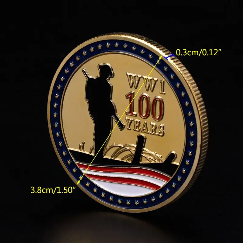 Commemorative Coin the First World War Armistice Day 1918 -2018 100 Years Anniversary Souvenir Craft Art Collection Gifts
Commemorative Coin the First World War Armistice Day 1918 -2018 100 Years Anniversary Souvenir Craft Art Collection Gifts