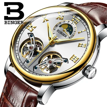 BINGER Men Skeleton Automatic Mechanical Watch New Arrival Design Mens Fashion Casual Leather Watches Waterproof relogio 2018
BINGER Men Skeleton Automatic Mechanical Watch New Arrival Design Mens Fashion Casual Leather Watches Waterproof relogio 2018