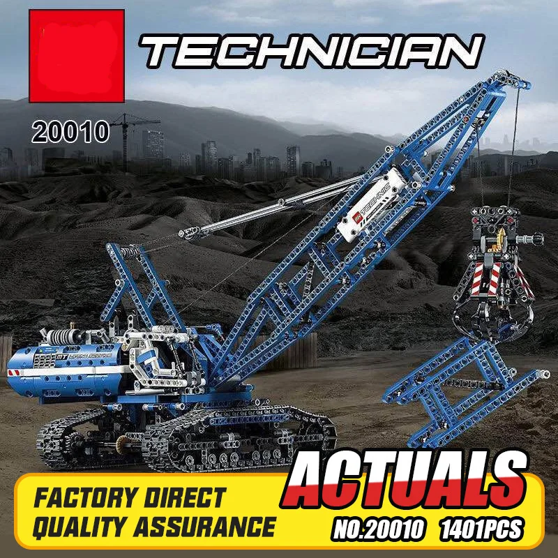 Lepin MOC 20010 New 1401Pcs Genuine Technic Mechanical The Crawling Crane Set Building Blocks Bricks Educational Toys 42042
Lepin MOC 20010 New 1401Pcs Genuine Technic Mechanical The Crawling Crane Set Building Blocks Bricks Educational Toys 42042