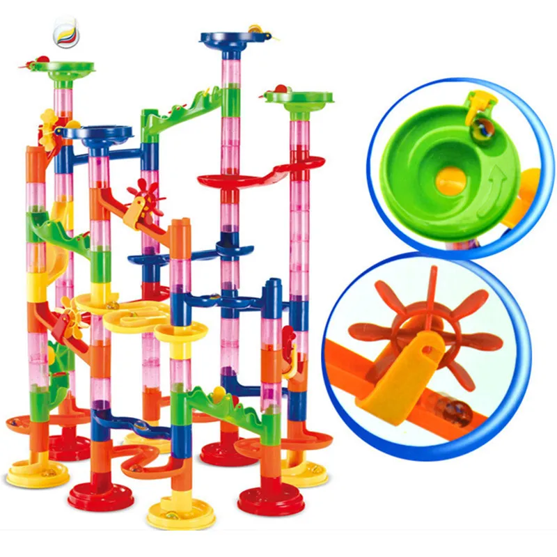 105Pcs DIY Construction Marble Race Run Maze Balls Pipeline Type Track Building Blocks Sets Toys for Children Christmas Gifts
105Pcs DIY Construction Marble Race Run Maze Balls Pipeline Type Track Building Blocks Sets Toys for Children Christmas Gifts