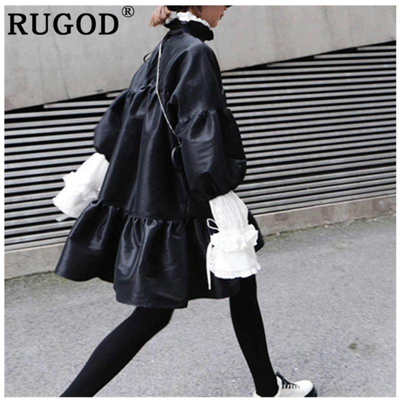 RUGOD Gothic fahsion women dress mini slim lantern sleeves loose plus size stand collar casual elegant modis vestidos de verano
RUGOD Gothic fahsion women dress mini slim lantern sleeves loose plus size stand collar casual elegant modis vestidos de verano