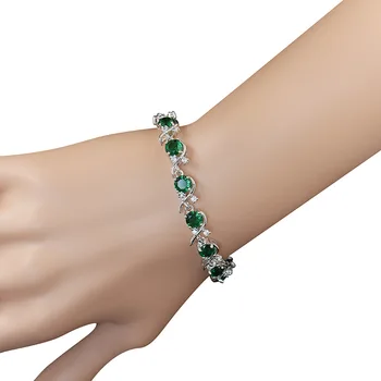 Romantic Indian Women Party Jewelry Micro Pave Cubic Zirconia Oval Shape Stone 925 Sterling Silver Bracelet Femme
Romantic Indian Women Party Jewelry Micro Pave Cubic Zirconia Oval Shape Stone 925 Sterling Silver Bracelet Femme
