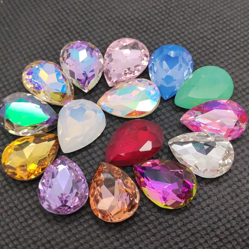 High Quality 10x14mm 13x18mm Teardrop K9 glass stone,Crystal Pointed Back Rhinestone
High Quality 10x14mm 13x18mm Teardrop K9 glass stone,Crystal Pointed Back Rhinestone