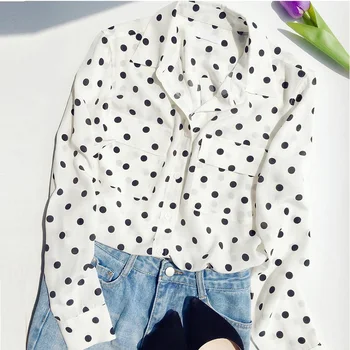 Hchenli Brand 2018 Women White Shirt Elegant Office Ladies Black Polka Dot White Blouse Fashion White Shirts
Hchenli Brand 2018 Women White Shirt Elegant Office Ladies Black Polka Dot White Blouse Fashion White Shirts