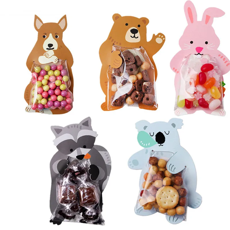 50pcs Cookie Packaging Cute Candy Rabbit Bear Fox Cartoon Plastic Bags For Biscuits Snack Baking Package With Card Head
50pcs Cookie Packaging Cute Candy Rabbit Bear Fox Cartoon Plastic Bags For Biscuits Snack Baking Package With Card Head