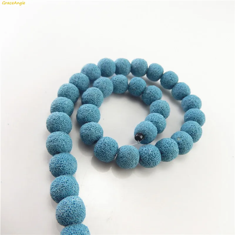 GraceAngie 30PCS Natural Lava Rock Essential Oil Blue Volcanic Round Stone Handmade Necklace Bracelet Jewelry Findings Crafts
GraceAngie 30PCS Natural Lava Rock Essential Oil Blue Volcanic Round Stone Handmade Necklace Bracelet Jewelry Findings Crafts