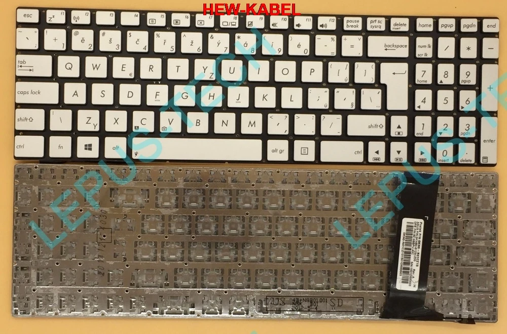 Original CZ SK Keyboard for ASUS N56 N76 G56 N550 N750 keyboard Czech keyboard silver
Original CZ SK Keyboard for ASUS N56 N76 G56 N550 N750 keyboard Czech keyboard silver