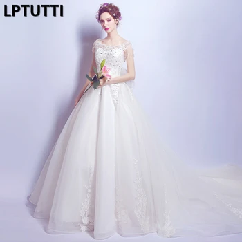 LPTUTTI Crystal Lace New Sexy Vintage Princess Bridal Marriage Gown Bride Simple Party Events Long Luxury Wedding Dresses
LPTUTTI Crystal Lace New Sexy Vintage Princess Bridal Marriage Gown Bride Simple Party Events Long Luxury Wedding Dresses