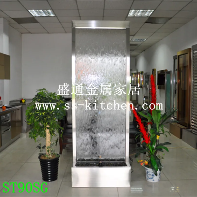 Modern Water Screen in Stainless Steel and Clear Tempered Glass with Pump,spot lighting.
Modern Water Screen in Stainless Steel and Clear Tempered Glass with Pump,spot lighting.