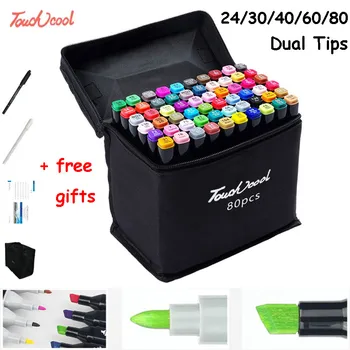 24/30/40/60/80 Colorful Art Marker Pen Set Dual Headed Tips Artist Sketch Oily Alcohol Based Markers for Scrapbooking Gift Set
24/30/40/60/80 Colorful Art Marker Pen Set Dual Headed Tips Artist Sketch Oily Alcohol Based Markers for Scrapbooking Gift Set