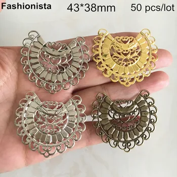 50 pcs Metal Stamping Crafted Fan Shape Jewelry Connectors 43*38mm Gold-color,Silver-color,Steel,Bronze Color,Jewel Findings
50 pcs Metal Stamping Crafted Fan Shape Jewelry Connectors 43*38mm Gold-color,Silver-color,Steel,Bronze Color,Jewel Findings