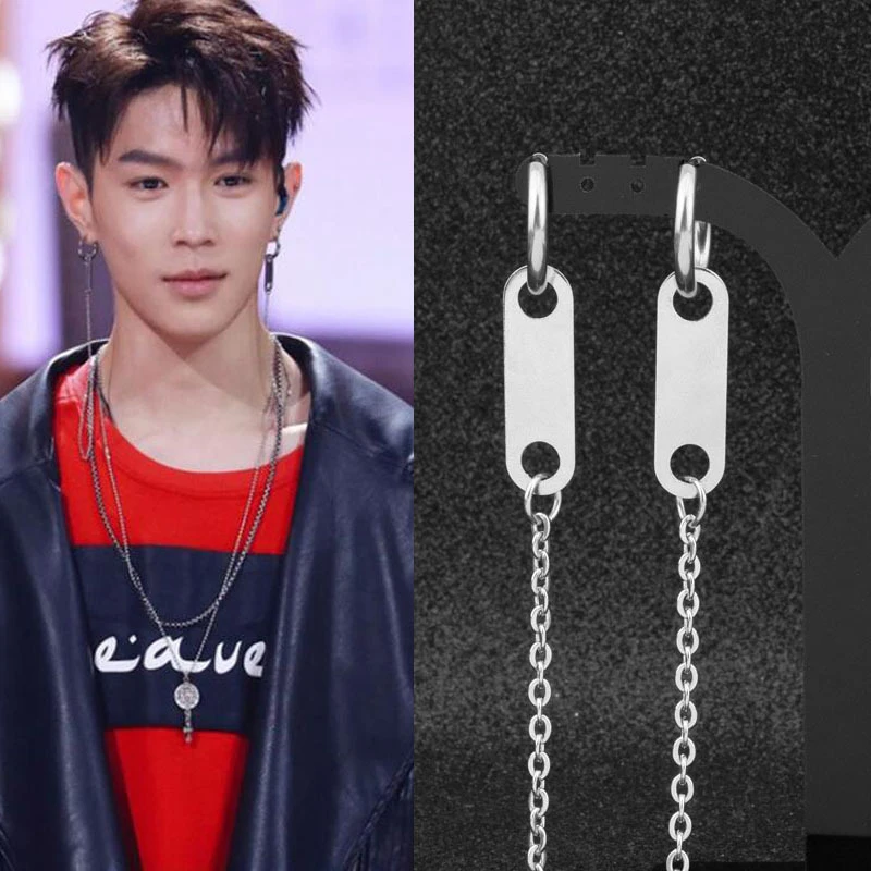 Men Stainless Steel Punk Necklace Ear Chain Two Usages Long Chain Round Circle Pendant Women Guys Sweater Necklaces Rock Disco
Men Stainless Steel Punk Necklace Ear Chain Two Usages Long Chain Round Circle Pendant Women Guys Sweater Necklaces Rock Disco