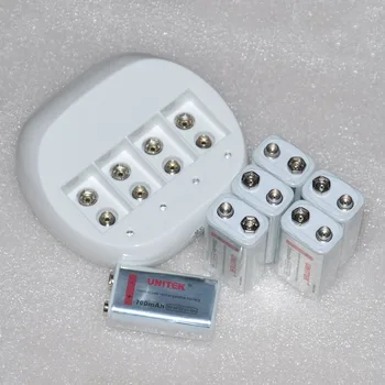 6pcs 6F22 9V rechargeable battery 700mAh lithium ion cell + charger for wireless microphone multimeter replace 9v ni-mh series
6pcs 6F22 9V rechargeable battery 700mAh lithium ion cell + charger for wireless microphone multimeter replace 9v ni-mh series