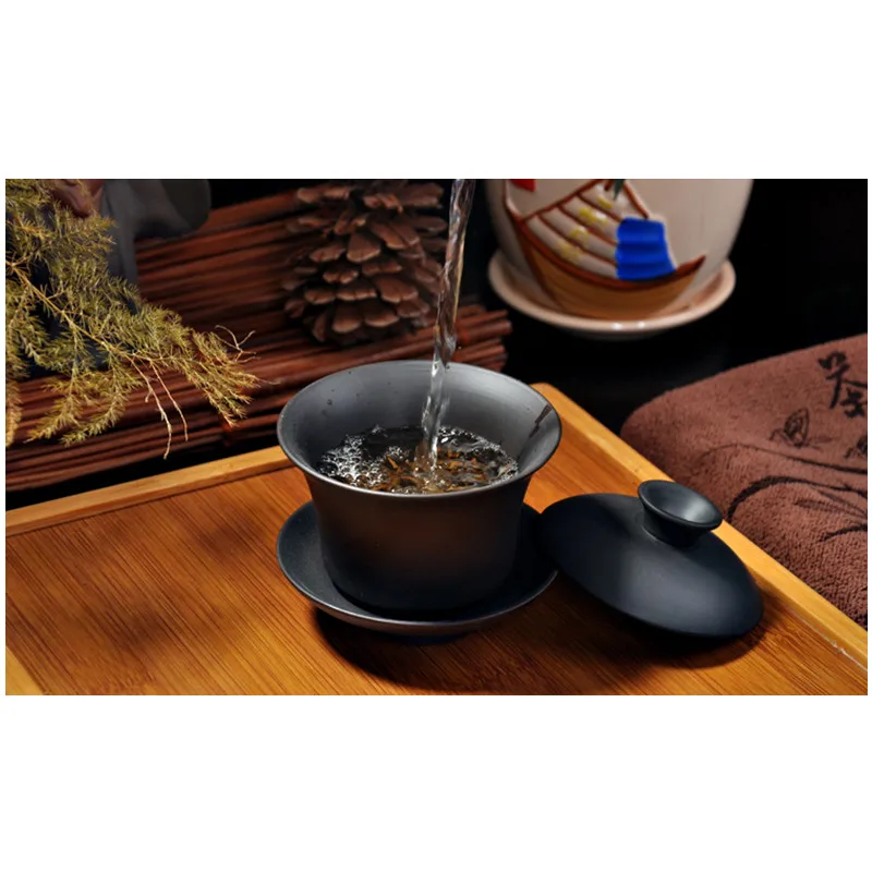 Promotion! High Quality Elegant Gaiwan Chinese Tea Mugs Purple Clay Tureen Tea Brew Cup Black Yixing Teapot dropship
Promotion! High Quality Elegant Gaiwan Chinese Tea Mugs Purple Clay Tureen Tea Brew Cup Black Yixing Teapot dropship